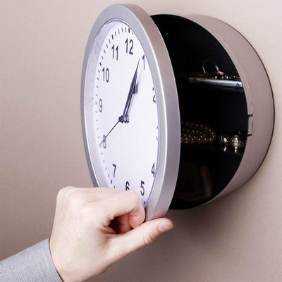 Wall Clock Hidden Safe