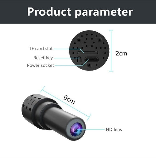 WiFi Wireless Spy 4K Mini Camera Pinhole DIY Hidden HD Screw IP DVR