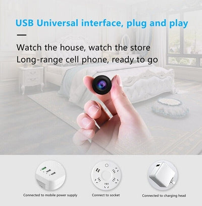 WiFi Wireless Spy 4K Mini Camera Pinhole DIY Hidden HD Screw IP DVR