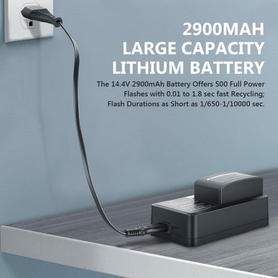 VISION2 200Ws 2.4G TTL Flash Strobe For Sony DSLR Cameras,1/8000 HSS